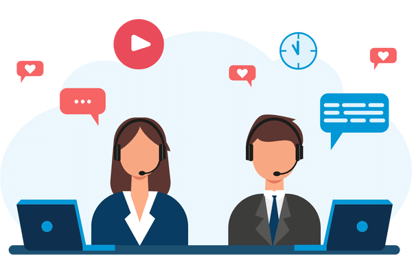 Call Center Illustration